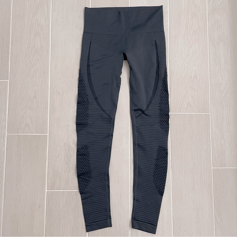 ZYIA Grey Performance Perforated Leggings